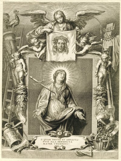 Maria als Mater Dolorosa door Cornelis Galle (II)