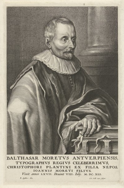 Portret van Balthasar Moretus door Cornelis Galle (II)