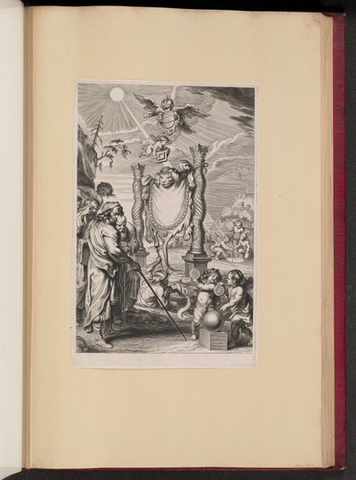 Titelpagina voor G. de St. Vincent, Opus Geometricum Quadraturae Circuli door Cornelis Galle II after Abraham Diepenbeeck