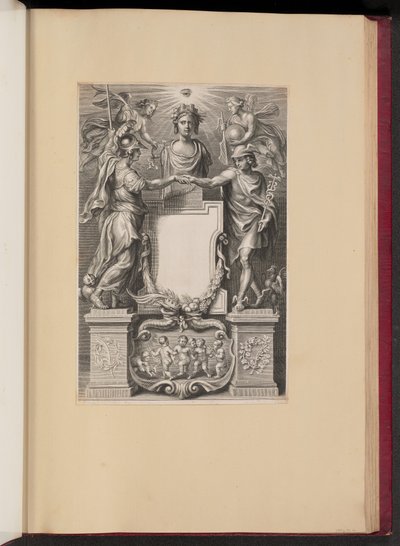 Titelpagina voor Frederik de Marselaer, Legatvs door Cornelis Galle II after Sir Peter Paul Rubens