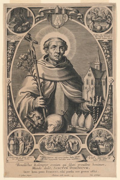 Sint Dominicus door Cornelis Galle I