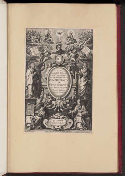 Titelpagina voor R.P. Jacobi Tirini