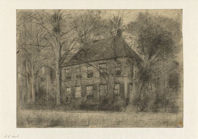 Oude woning aan het Gein door Cornelis Gerardus 
