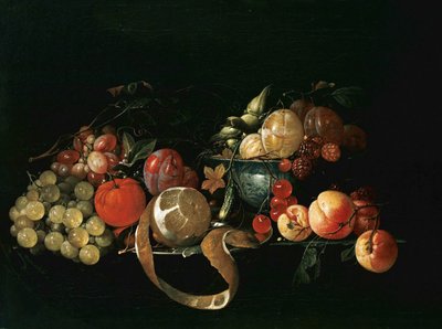Stilleven met fruit door Cornelis de Heem