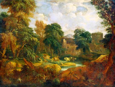 Vlaams Landschap, 17e of vroege 18e eeuw door Cornelis Huysmans