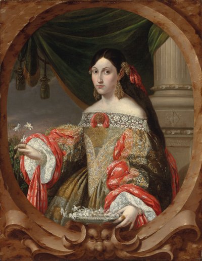 Portret van een dame, 1682 door Cornelis III Schut