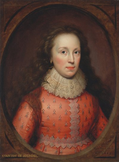 Alethea Howard, 13e Barones Furnivall, Gravin van Arundel 1585-1654, geboren Lady Alethea Talbot, 1619 door Cornelis Janssens van Ceulen