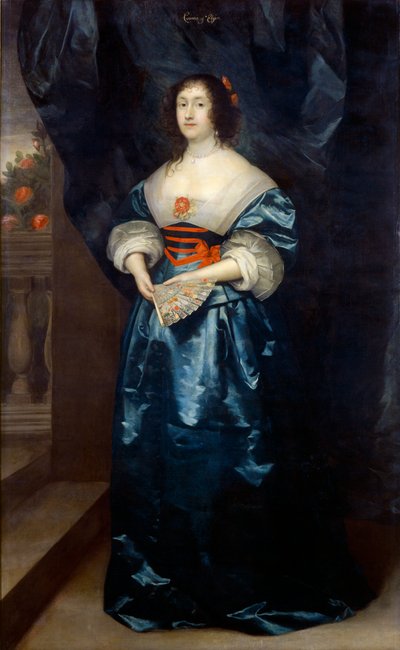 Diana Cecil, gravin van Elgin, ca. 1638 door Cornelis Janssens van Ceulen