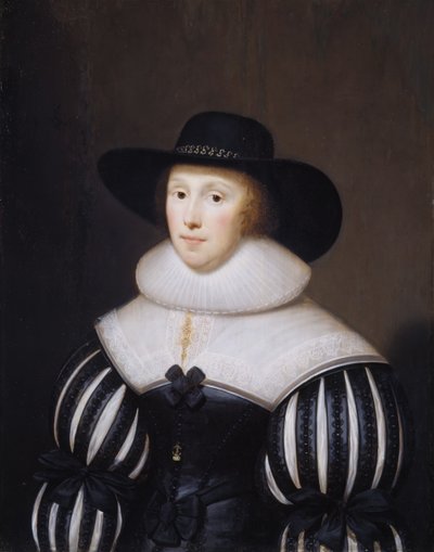 Portret van Grace Bradbourne, vrouw van Thomas Holte, 1627-1700 door Cornelis Janssens van Ceulen