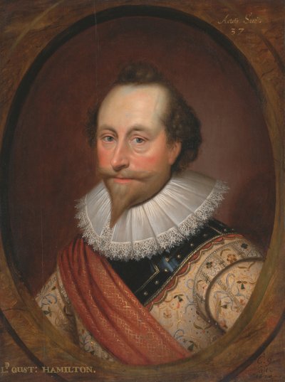 Portret van Sir Alexander Temple, 1620 door Cornelis Janssens van Ceulen