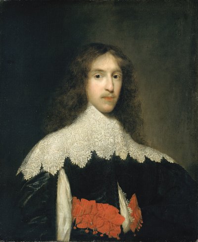 Portret van een heer door Cornelis Janssens van Ceulen