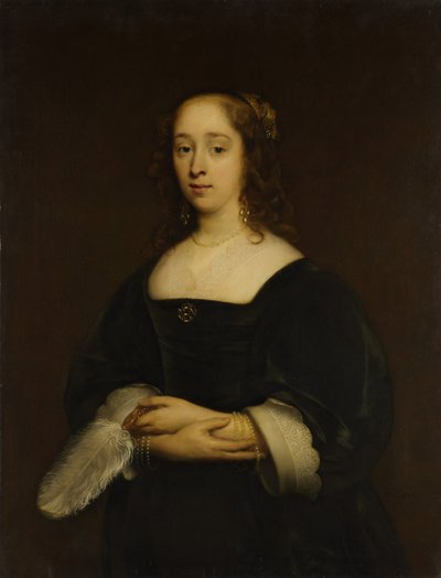 Portret van een vrouw, 1648 door Cornelis Janssens van Ceulen
