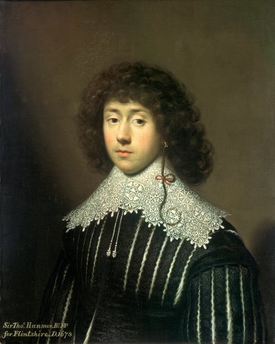 Sir Thomas Hanmer, 1612-1678, 1631 door Cornelis Janssens van Ceulen