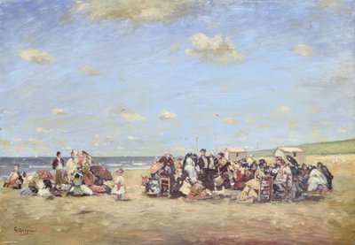 Op het strand door Cornelis Koppenol