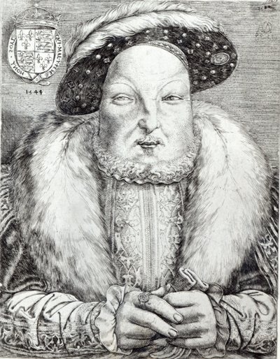 Portret van Hendrik VIII, 1548 door Cornelis Massys