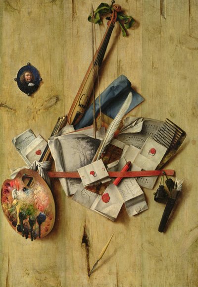 Stilleven, 1675 door Cornelis Norbertus Gysbrechts