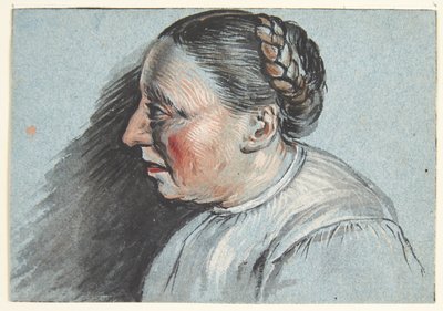 Borstbeeld van een boerin door Cornelis Pietersz Bega