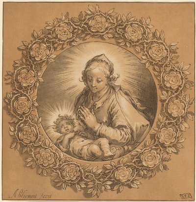 Madonna en Kind, 1769 door Cornelis Ploos van Amstel