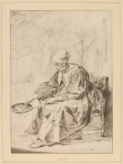 Pannenkoekvrouw door Cornelis Ploos van Amstel