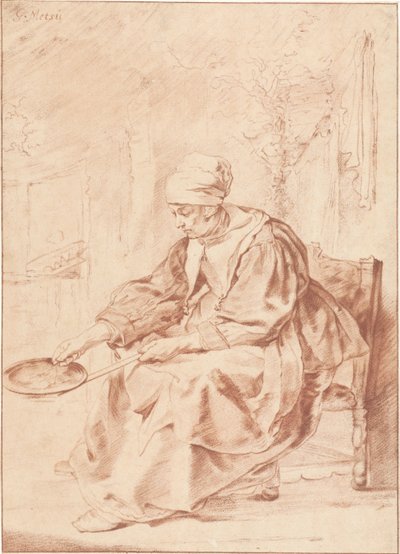 Pannenkoekenbakster door Cornelis Ploos van Amstel