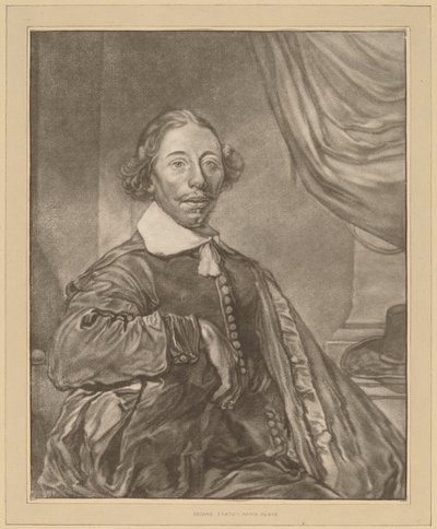 Portret van een Zittende Man door Cornelis Ploos van Amstel