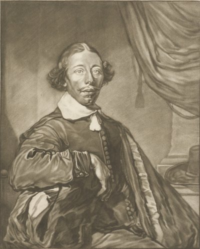 Portret van een man door Cornelis Ploos van Amstel