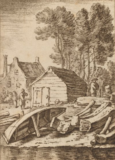 Scheepswerf, 1761, gepubliceerd 1765 door Cornelis Ploos van Amstel