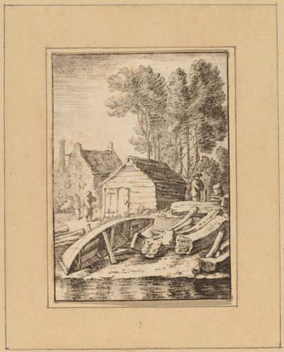 Scheepswerf door Cornelis Ploos van Amstel
