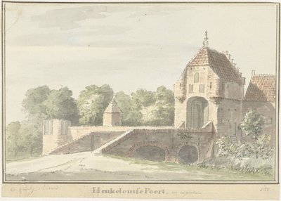 De Heukelomse poort te Asperen door Cornelis Pronk