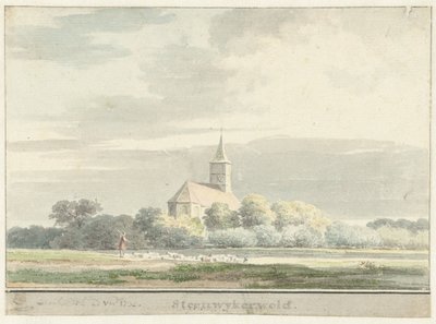 Gezicht op Steenwijkerwold door Cornelis Pronk