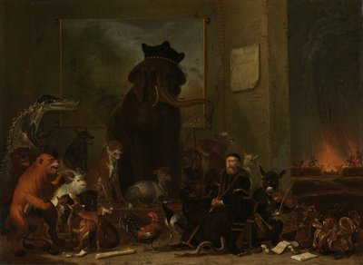 Satire op het Proces van Johan van Oldenbarneveldt door Cornelis Saftleven