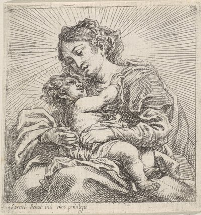 Madonna met kind door Cornelis Schut (I)