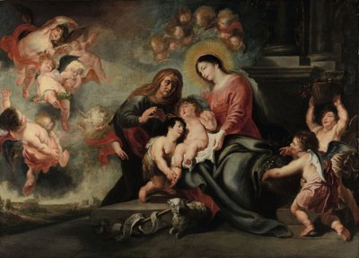 Maagd en kind met Sint-Anne door Cornelis Schut