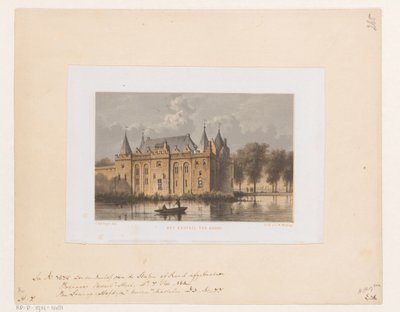 Kasteel van Gouda door Cornelis Springer
