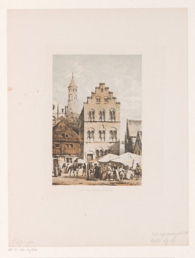 Twaalfde-eeuwse huizen door Cornelis Springer