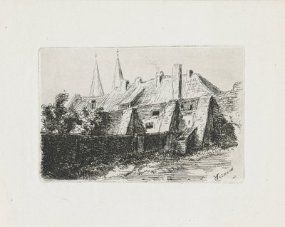 Drie hoge bomen door Cornelis Steffelaar