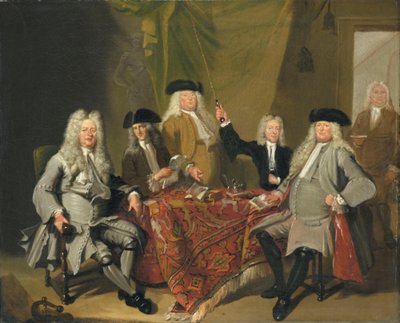 De inspecteurs van het Collegium Medicum door Cornelis Troost