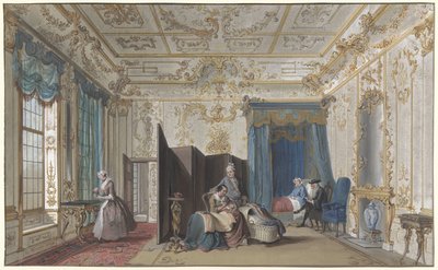 Kraamkamer door Cornelis Troost