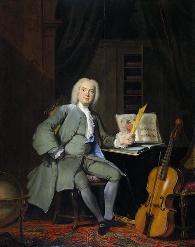 Portret van een Lid van de Van der Mersch Familie door Cornelis Troost