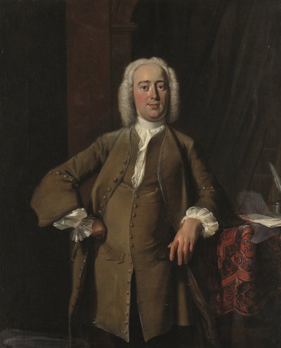 Portret van een heer traditioneel geïdentificeerd als Philips Zweerts (1704-1774) door Cornelis Troost