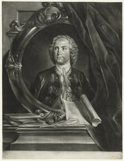 Portret van de Componist Pietro Antonio Locatelli 1695-1764 door Cornelis Troost