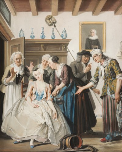 De ontdekking van Jan Claasz, 1738 door Cornelis Troost