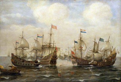 Een botsing tussen de Spanjaarden en de Nederlanders, rond 1630 door Cornelis Verbeeck