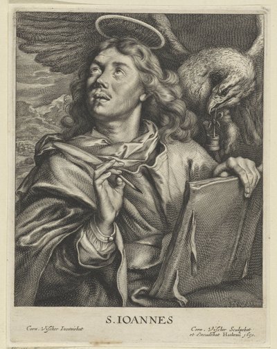 Evangelist Johannes door Cornelis Visscher (II)