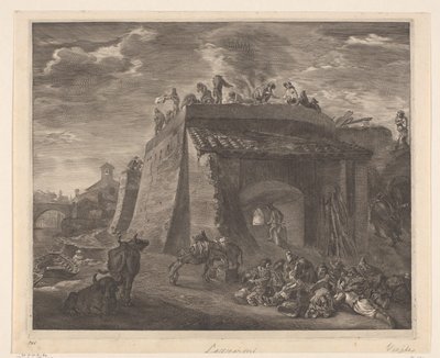Grote kalkoven door Cornelis Visscher (II)