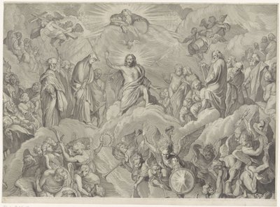 Laatste Oordeel (bovenste plaat) door Cornelis Visscher (II)
