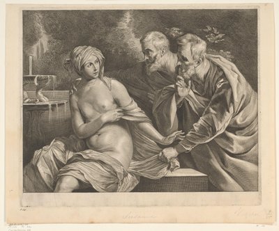 Susanna en de ouderlingen door Cornelis Visscher (II)