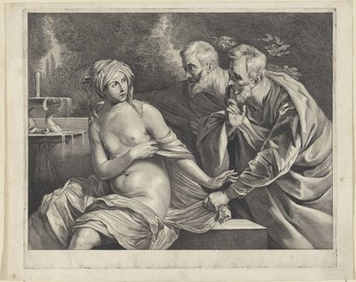 Susanna en de ouderlingen door Cornelis Visscher (II)