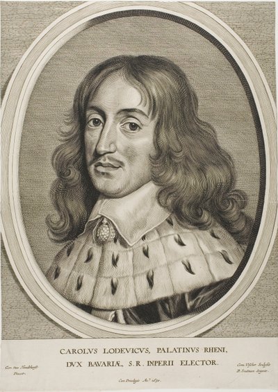 Charles Louis, graaf Palatijn, uit Effigies Variae door Cornelis Visscher