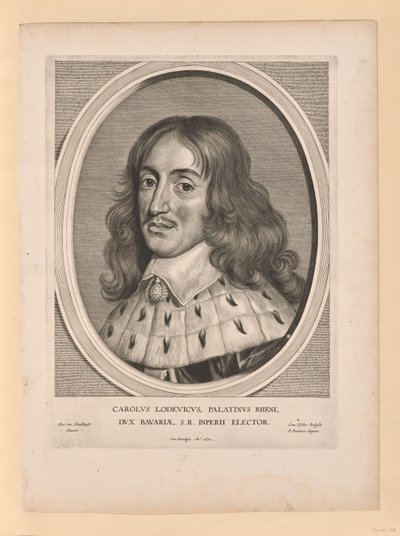 Charles Louis, graaf Palatijn, van Effigies Variae... door Cornelis Visscher